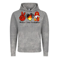 Cloud Rock peace love firefighter Vintage Hoodie - Artiststas