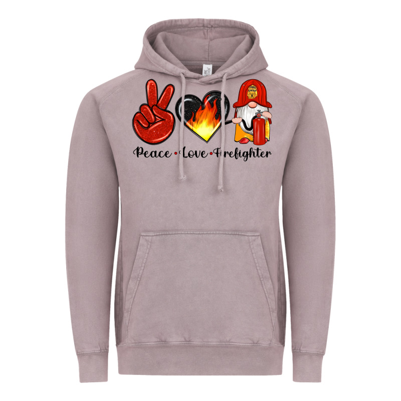 Peace Love Firefighter Vintage Hoodie by Artiststas | Teevron