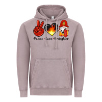 Vintage Zinc peace love firefighter Vintage Hoodie - Artiststas