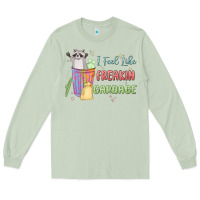 Matcha i feel like garbage raccoon Long Sleeve Tee - MaliasSmallBusiness