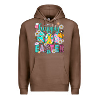Chestnut Happy Easter eggs Nurse Premium Hoodie - NancyCooperArtShop