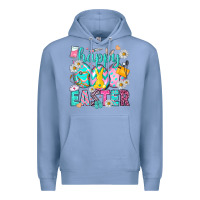 Colony Blue Happy Easter eggs Nurse Premium Hoodie - NancyCooperArtShop