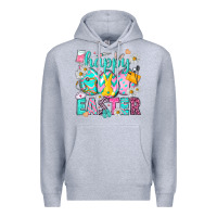 Heather Grey Happy Easter eggs Nurse Premium Hoodie - NancyCooperArtShop