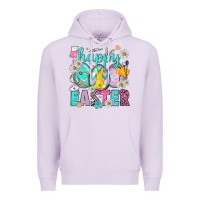 Lilac Happy Easter eggs Nurse Premium Hoodie - NancyCooperArtShop
