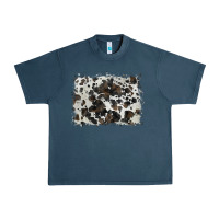 Midnight Navy cowhide background Urban Heavy Tee - BarkalooDesign