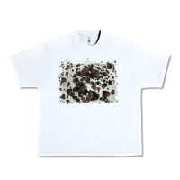 White cowhide background Urban Heavy Tee - BarkalooDesign