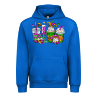 Cobalt mardi gras gnomes coffee cups Urban Hoodie - OliviaCreatesArt