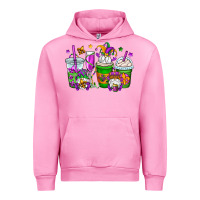 Fuchsia Pink mardi gras gnomes coffee cups Urban Hoodie - OliviaCreatesArt