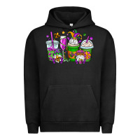 Pigment Black mardi gras gnomes coffee cups Urban Hoodie - OliviaCreatesArt
