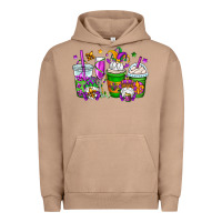 Pigment Burro mardi gras gnomes coffee cups Urban Hoodie - OliviaCreatesArt