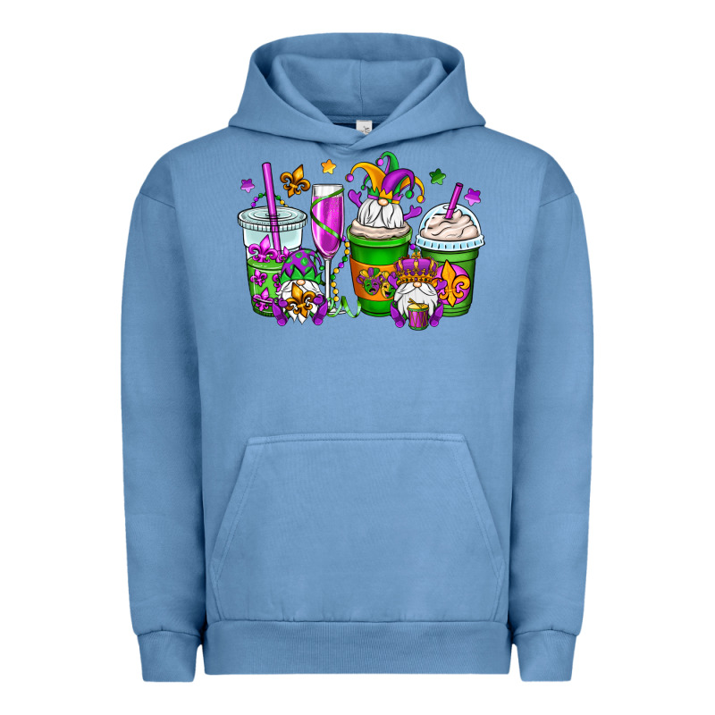 Mardi Gras Gnomes Coffee Cups Urban Hoodie by OliviaCreatesArt | Teevron