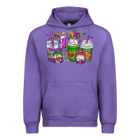 Tulip mardi gras gnomes coffee cups Urban Hoodie - OliviaCreatesArt