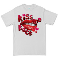Dove Grey kiss me back Premium Tee - FaDigitalArtStudio