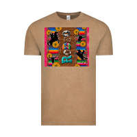 Vintage Coffee rodeo serape leopard glitter Vintage Tee - Artiststas