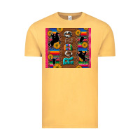 Vintage Mustard rodeo serape leopard glitter Vintage Tee - Artiststas