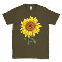 Army Green bambino sunflower Classic Tee - LillyAllenDesigns