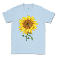 Dusty Blue bambino sunflower Classic Tee - LillyAllenDesigns