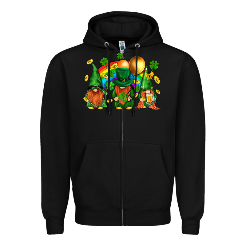 St. Patricks  Gnomies With Rainbow Zipper Hoodie by BundleAndBundleShop | Teevron