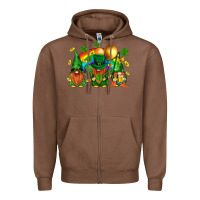 Chestnut st. patricks  gnomies with rainbow Zipper Hoodie - BundleAndBundleShop