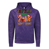 Cloud Purple christmas calories dont count with  christmas tree cake and cookies ad Vintage Hoodie - AdoDesignShop