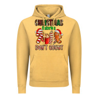 Vintage Mustard christmas calories dont count with  christmas tree cake and cookies ad Vintage Hoodie - AdoDesignShop
