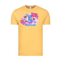 Vintage Mustard back to school flowers third grade 3200x2400 Vintage Tee - AdoDesignShop