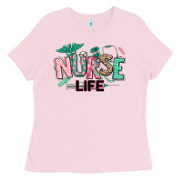 Bubblegum Pink nurse life Ladies Tee - texasbilliewilder