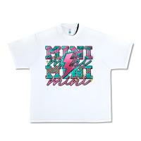 White racing mini Urban Heavy Tee - AdoDesignShop