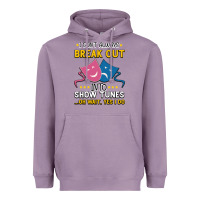 Lavender My Brain is 95% Show Tunes. Funny Theatre Gift. Heavyweight Hoodie - Bettercallsaul