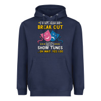 Navy My Brain is 95% Show Tunes. Funny Theatre Gift. Heavyweight Hoodie - Bettercallsaul