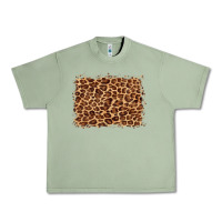 Oil Green leopard background Urban Heavy Tee - BarkalooDesign