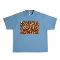 Pebble Blue leopard background Urban Heavy Tee - BarkalooDesign