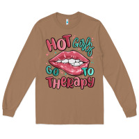 Toasted Coconut hot girls go to therapy Long Sleeve Tee - MaliasSmallBusiness