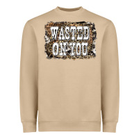 Mushroom Western Wasted On You Background Heavyweight Sweatshirt - LillyAllenDesigns