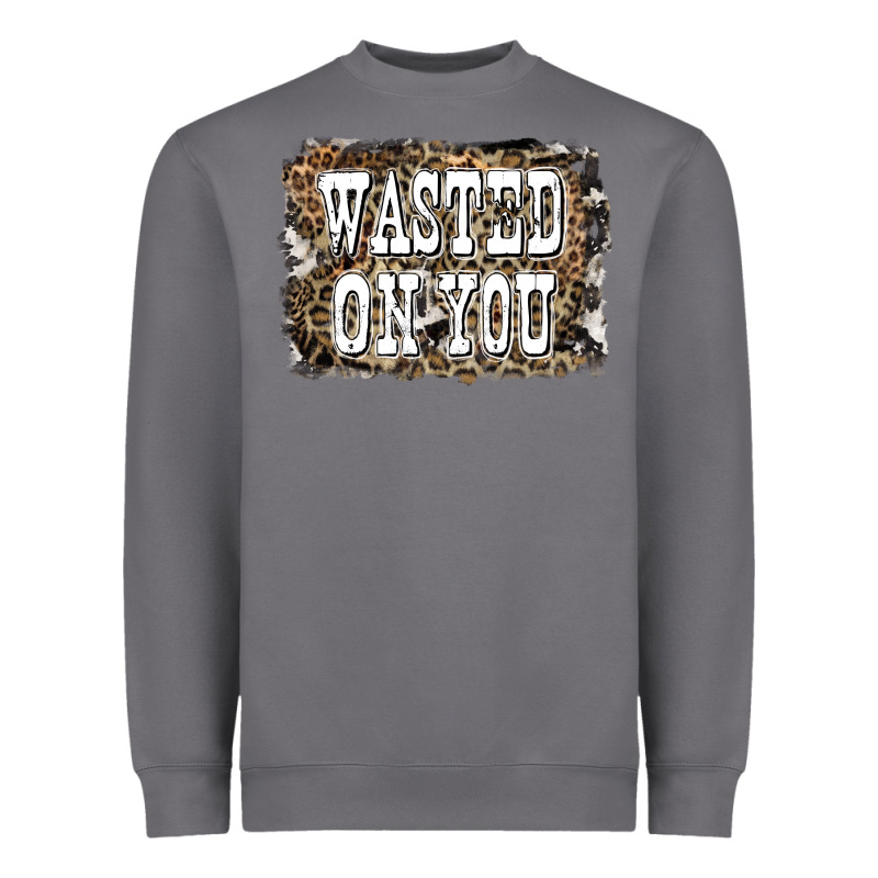 Western Wasted On You Background Heavyweight Sweatshirt by LillyAllenDesigns | Teevron