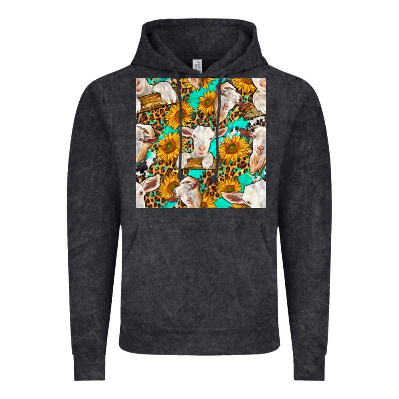 Sunflowers And Goat Western Seamless Pattern Vintage Hoodie by BundleAndBundleShop | Teevron