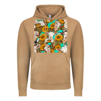 Vintage Camel sunflowers and goat western seamless pattern Vintage Hoodie - BundleAndBundleShop