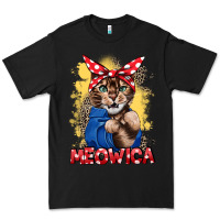 Black Meowica 4th of july Premium Tee - CowGirlArtShop