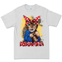 Dove Grey Meowica 4th of july Premium Tee - CowGirlArtShop