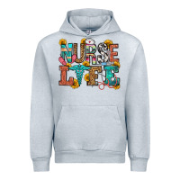 Heather Grey nurse life Urban Hoodie - OliviaCreatesArt