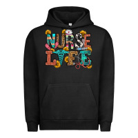 Pigment Black nurse life Urban Hoodie - OliviaCreatesArt