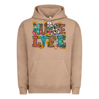 Pigment Burro nurse life Urban Hoodie - OliviaCreatesArt