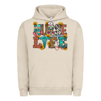 Pigment French Oak nurse life Urban Hoodie - OliviaCreatesArt