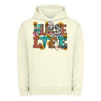 Pigment Pistachio nurse life Urban Hoodie - OliviaCreatesArt