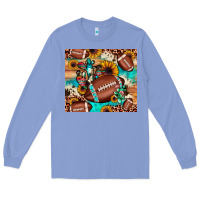 Colony Blue football cactus sunflower Long Sleeve Tee - JahusDesignShop