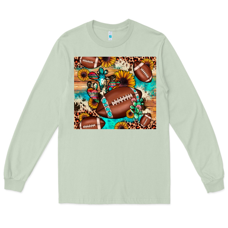 Football Cactus Sunflower Long Sleeve Tee by JahusDesignShop | Teevron
