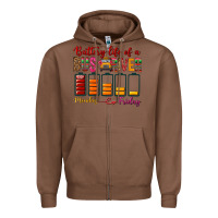 Chestnut Battery Life Of A Bus Driver Zipper Hoodie - BundleAndBundleShop