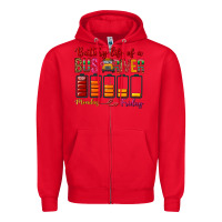 Red Battery Life Of A Bus Driver Zipper Hoodie - BundleAndBundleShop