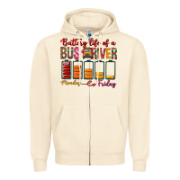 Sandshell Battery Life Of A Bus Driver Zipper Hoodie - BundleAndBundleShop