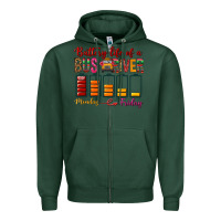 Sports Green Battery Life Of A Bus Driver Zipper Hoodie - BundleAndBundleShop
